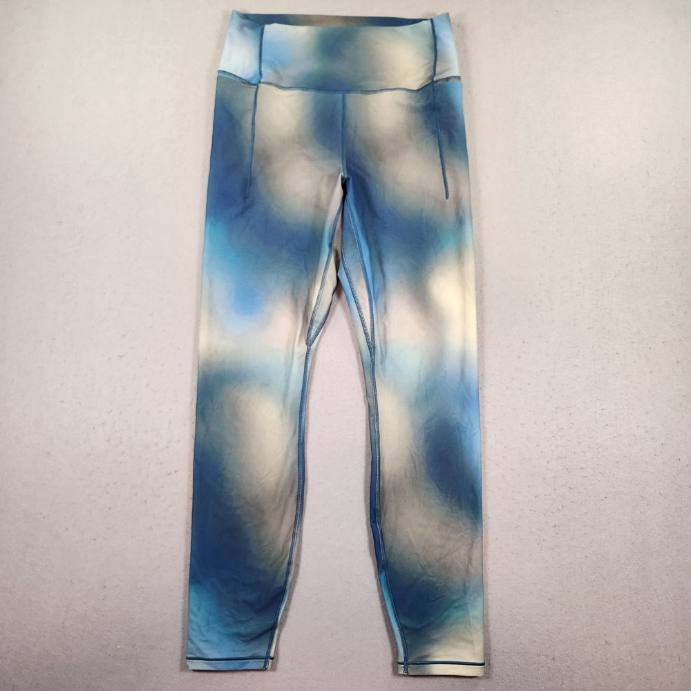 CALIA Inspire Collection Leggings Womens Large High Rise 7/8 Tye Dye Blue New - Picture 2 of 9